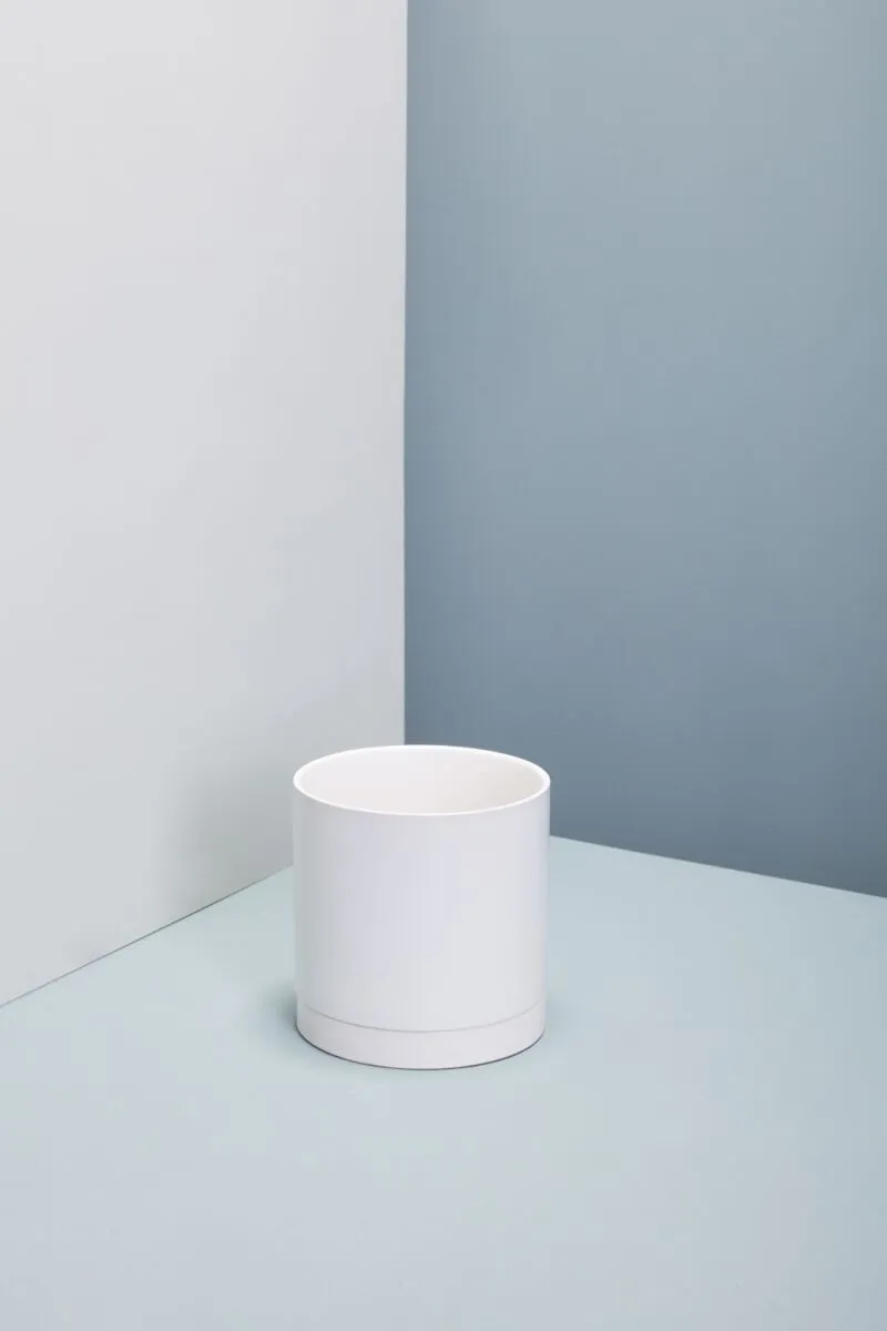 Glazed Ceramic Pot With Saucer