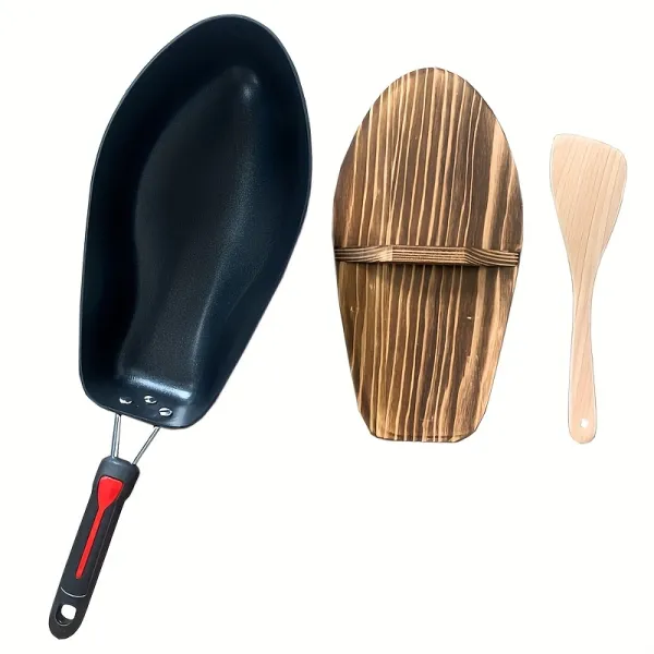 Durable Oval-Shaped Frying Pan, Kitchen Essential for Grilling and Frying Fish