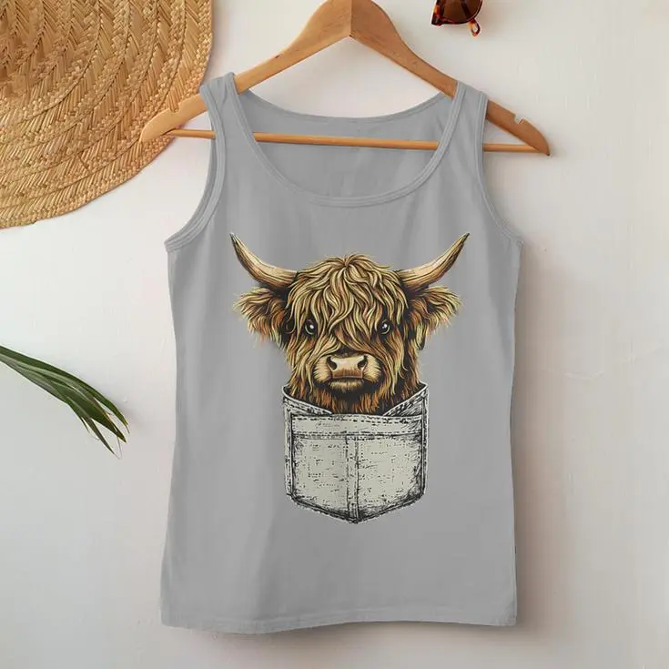 Highland Cow Women Tank Top