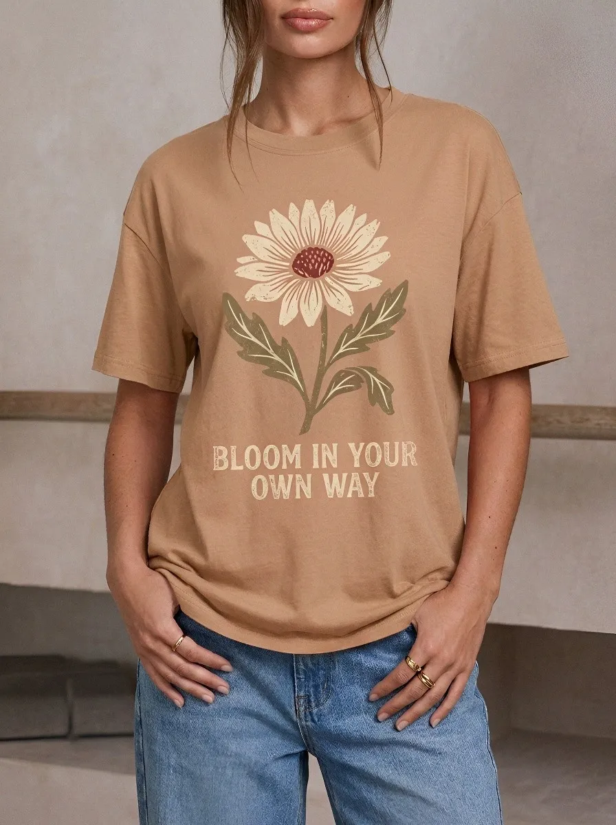 Inspirational Quote Sunflower T-Shirt