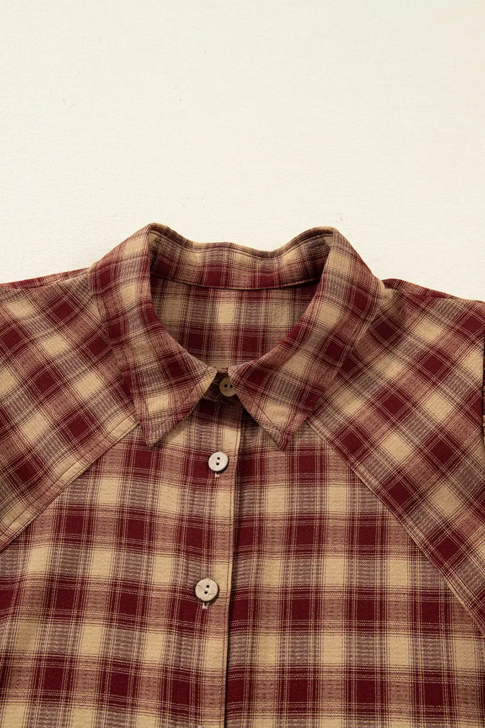 Gathered Detail Plaid Patchwork Ruffle Mini Dress