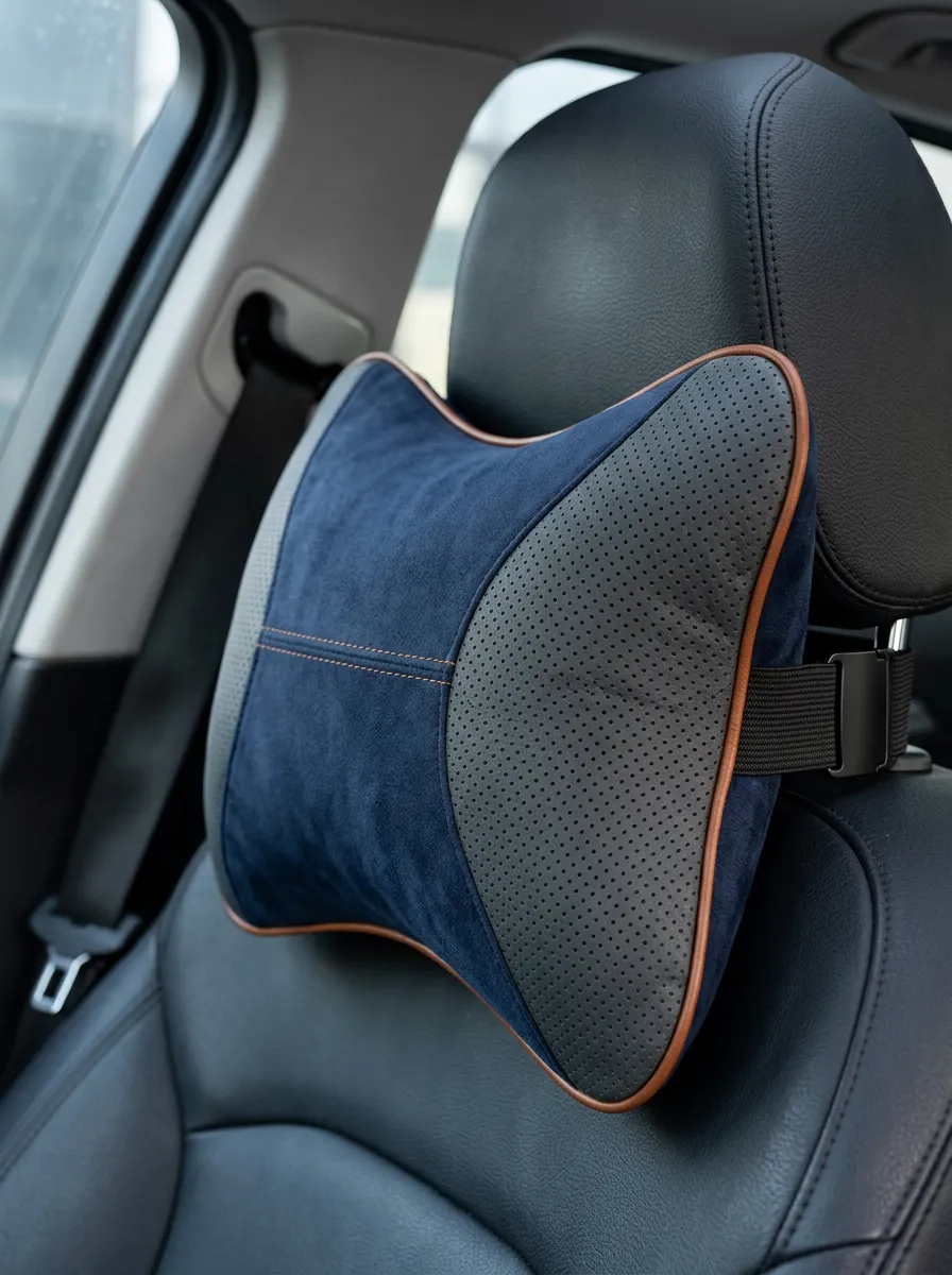 Modern Quilted Car Neck Support Pillow