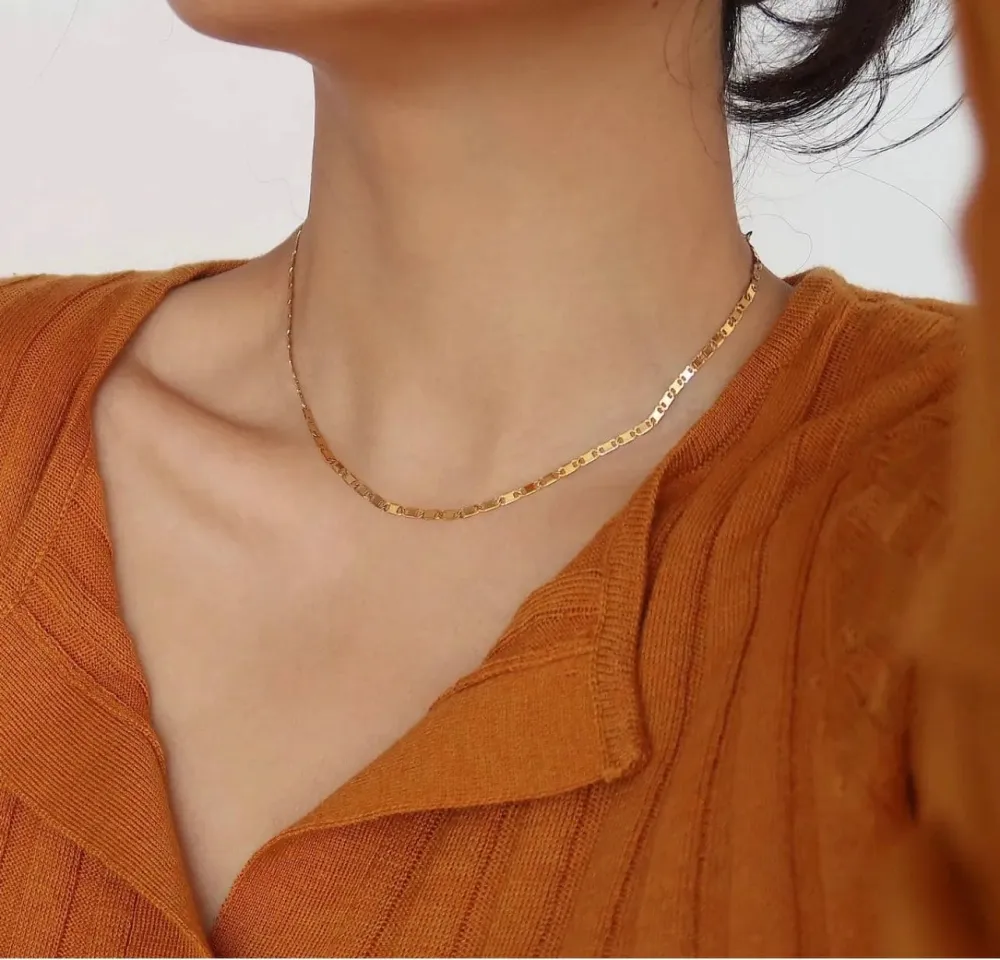 Sculptural Refined Chain Necklace