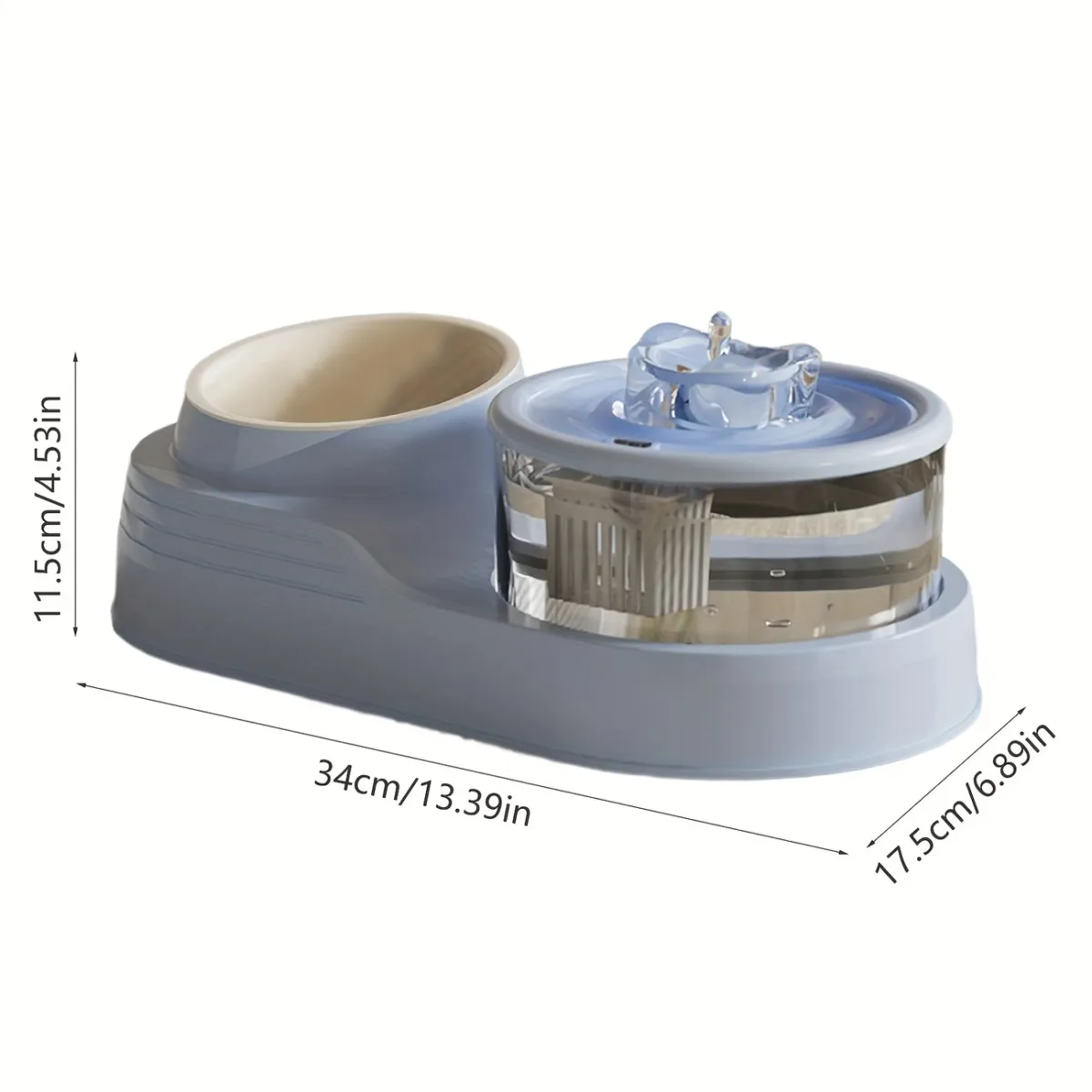 2-in-1 Cat Feeder & Fountain