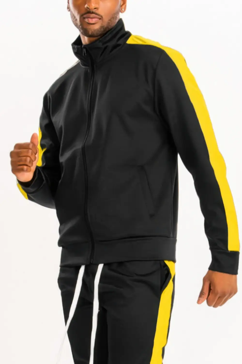 Single Stripe Track Jacket Athletic Style