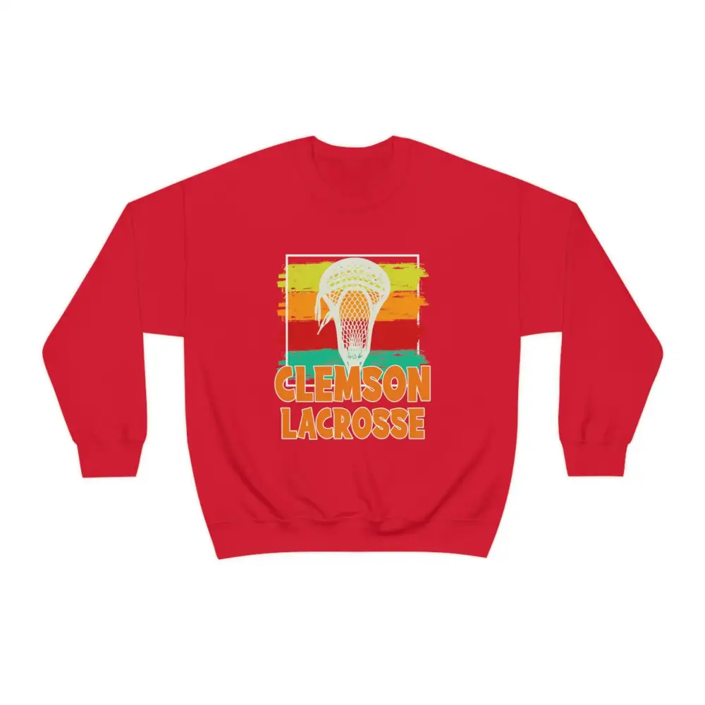 Brush Stroke Lacrosse Graphic Crewneck Sweatshirt