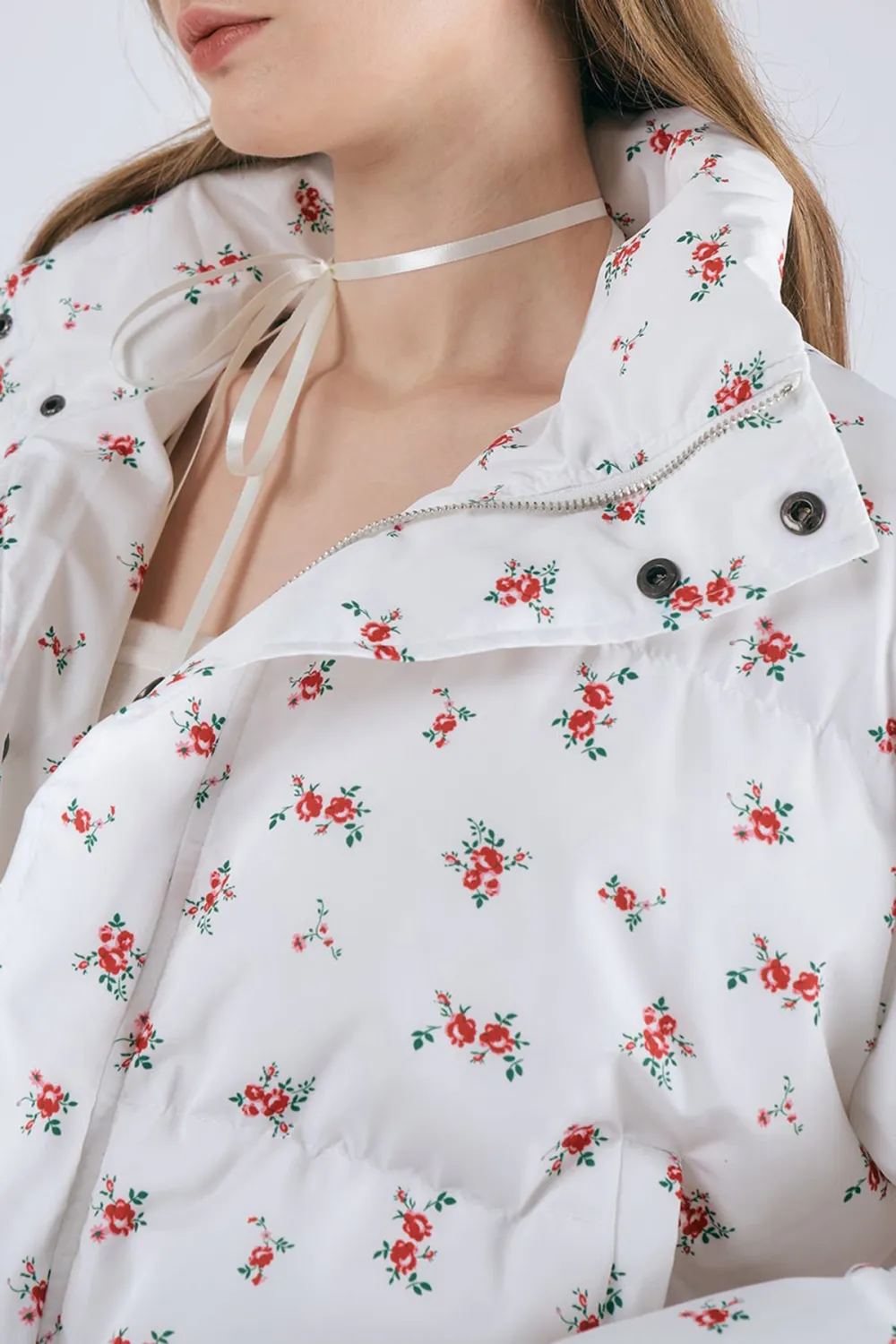 Floral Puffer Jacket