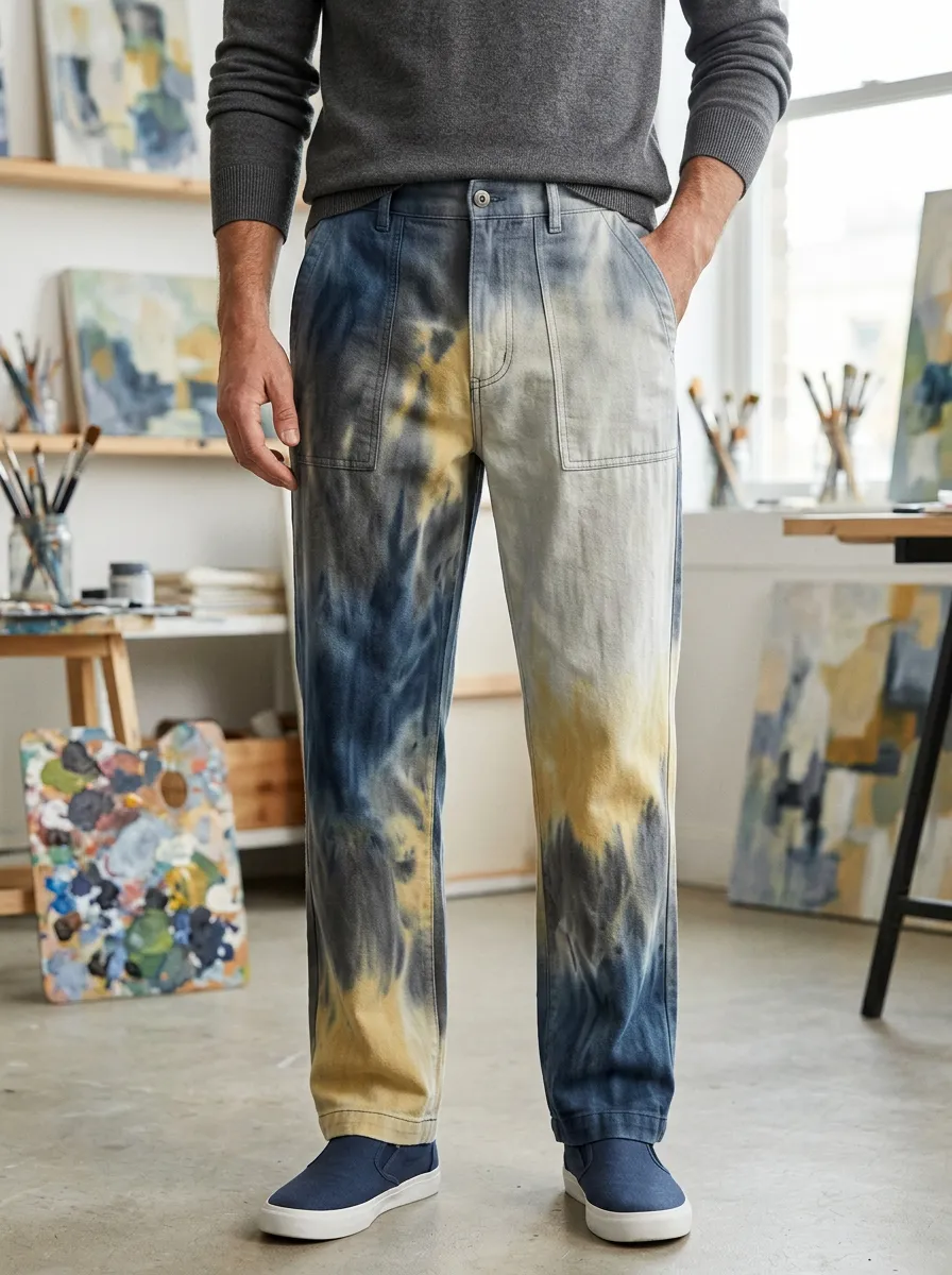 Men's Tie-Dye Utility Pants