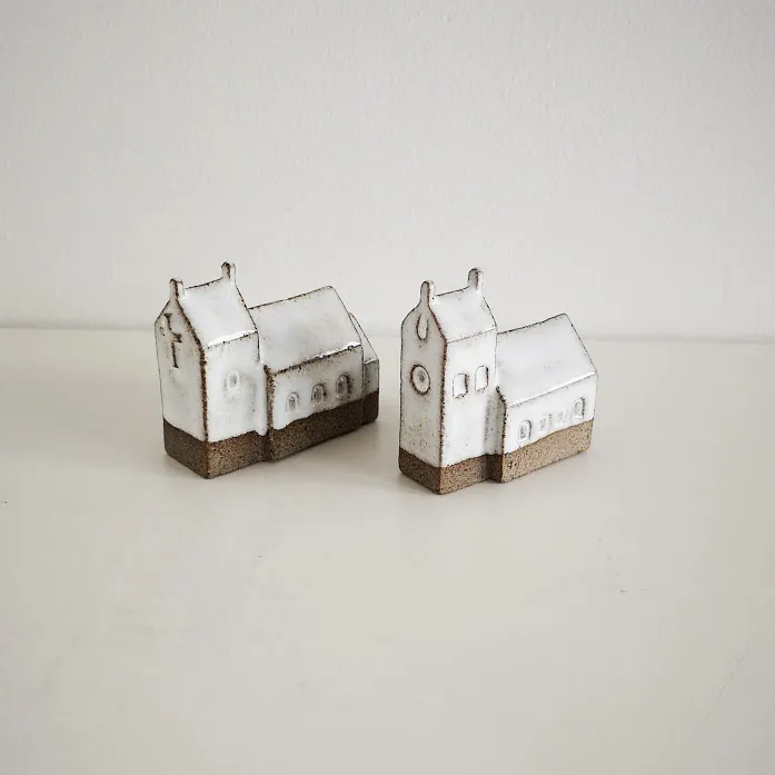 Handcrafted Ceramic Church Ornament