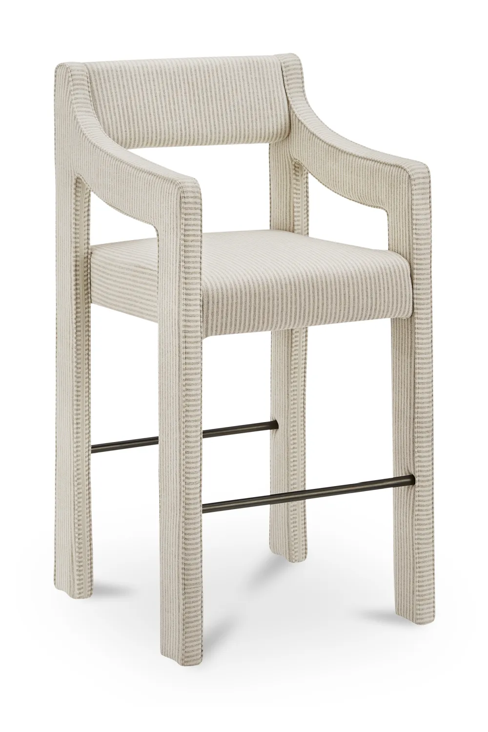 Sloped-Arm Counter Stool