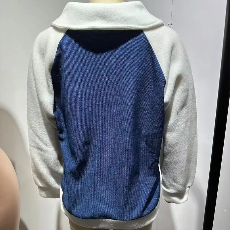 Patchwork Denim Zip Jacket