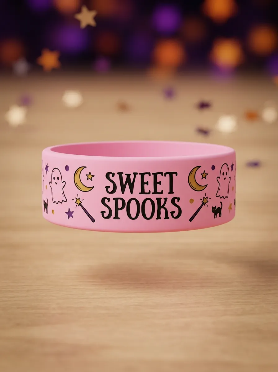Moon Sweet-Spooks Halloween Graphic Wristband