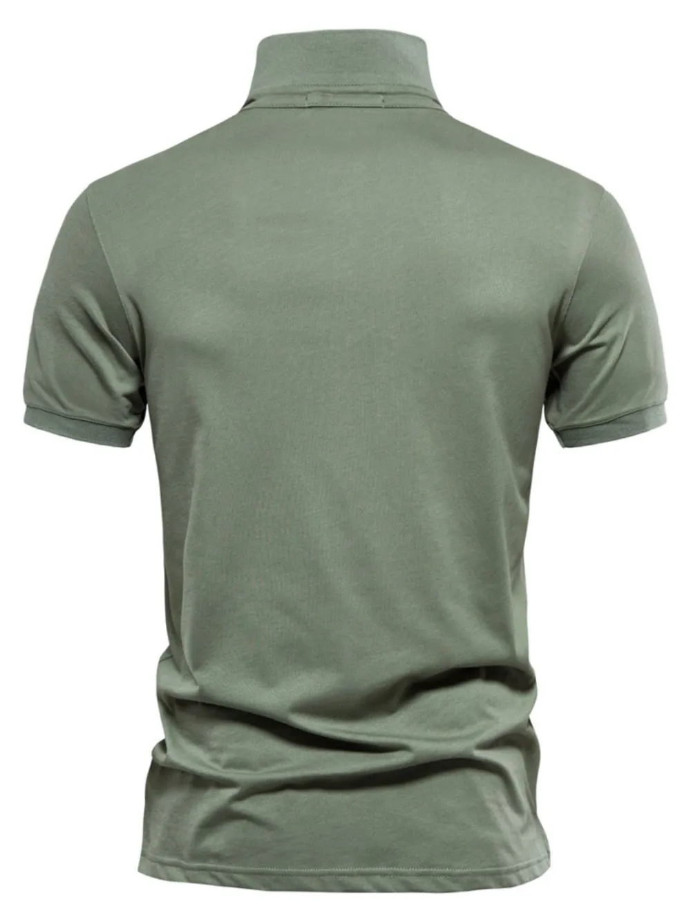 Loose Fit Collared Short Sleeve Polo Shirt