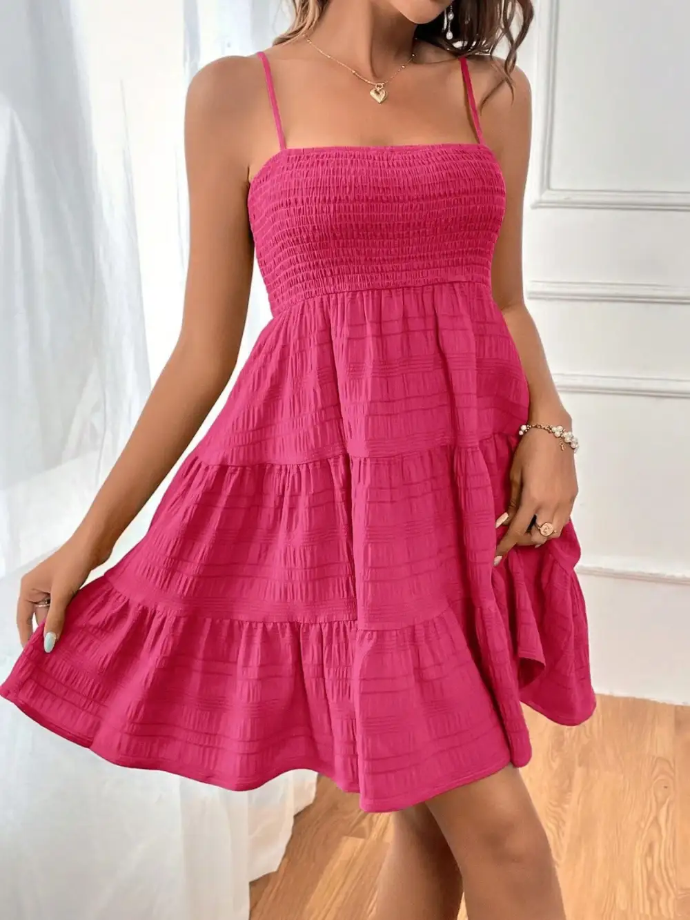 Cami Square-Neck Casual Dress