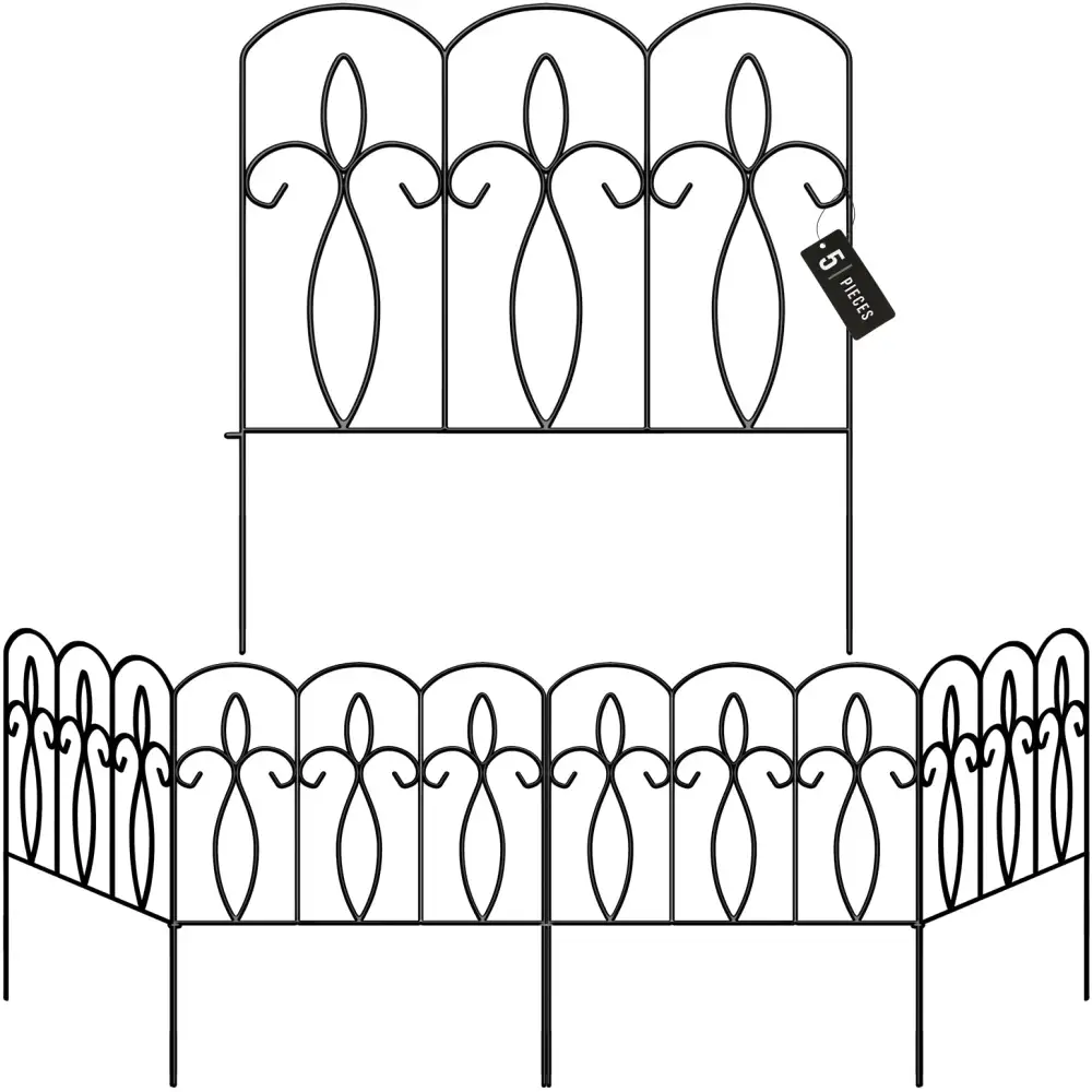 Garden Fence Panels Set of 5