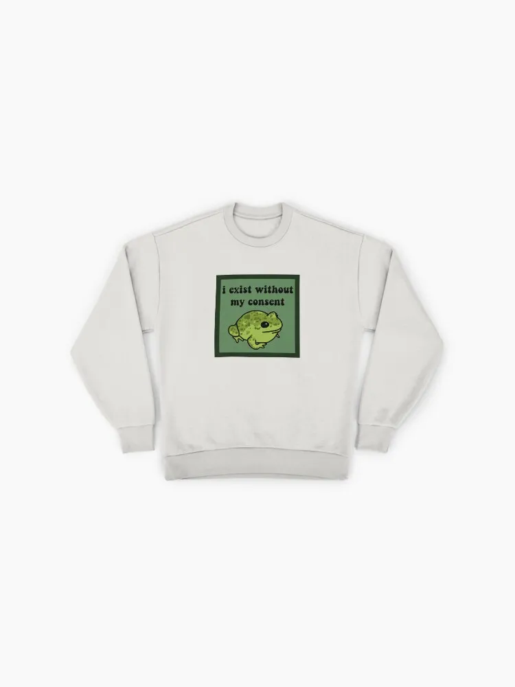 Cute Frog Anxiety Meme Sweatshirt