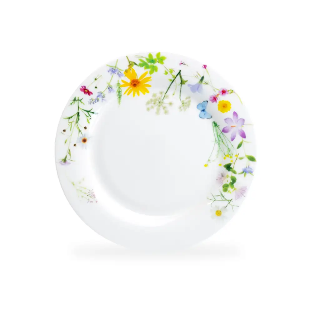 Classic Summer Meadow Bone China Dessert Plate