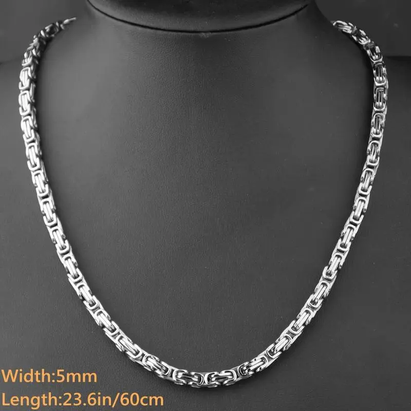 Stainless Steel Chain Hip Hop Men's Necklace