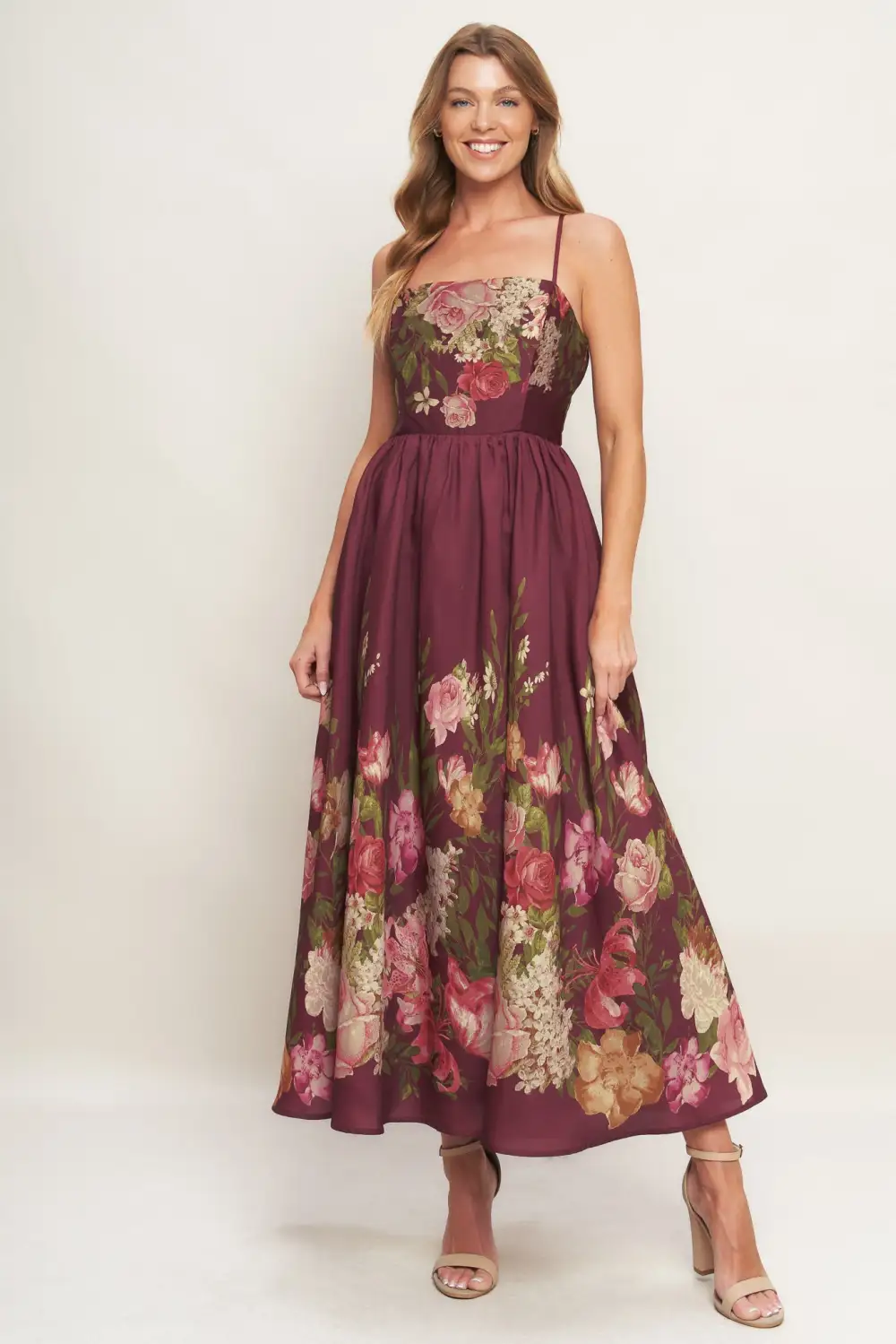 Modern Printed Maxi Dress