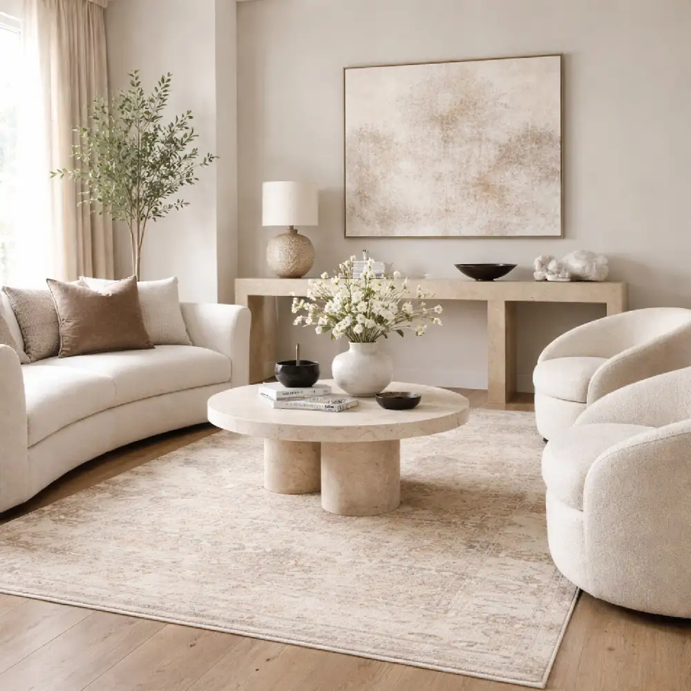 Handmade Viscose Rectangular Carpet