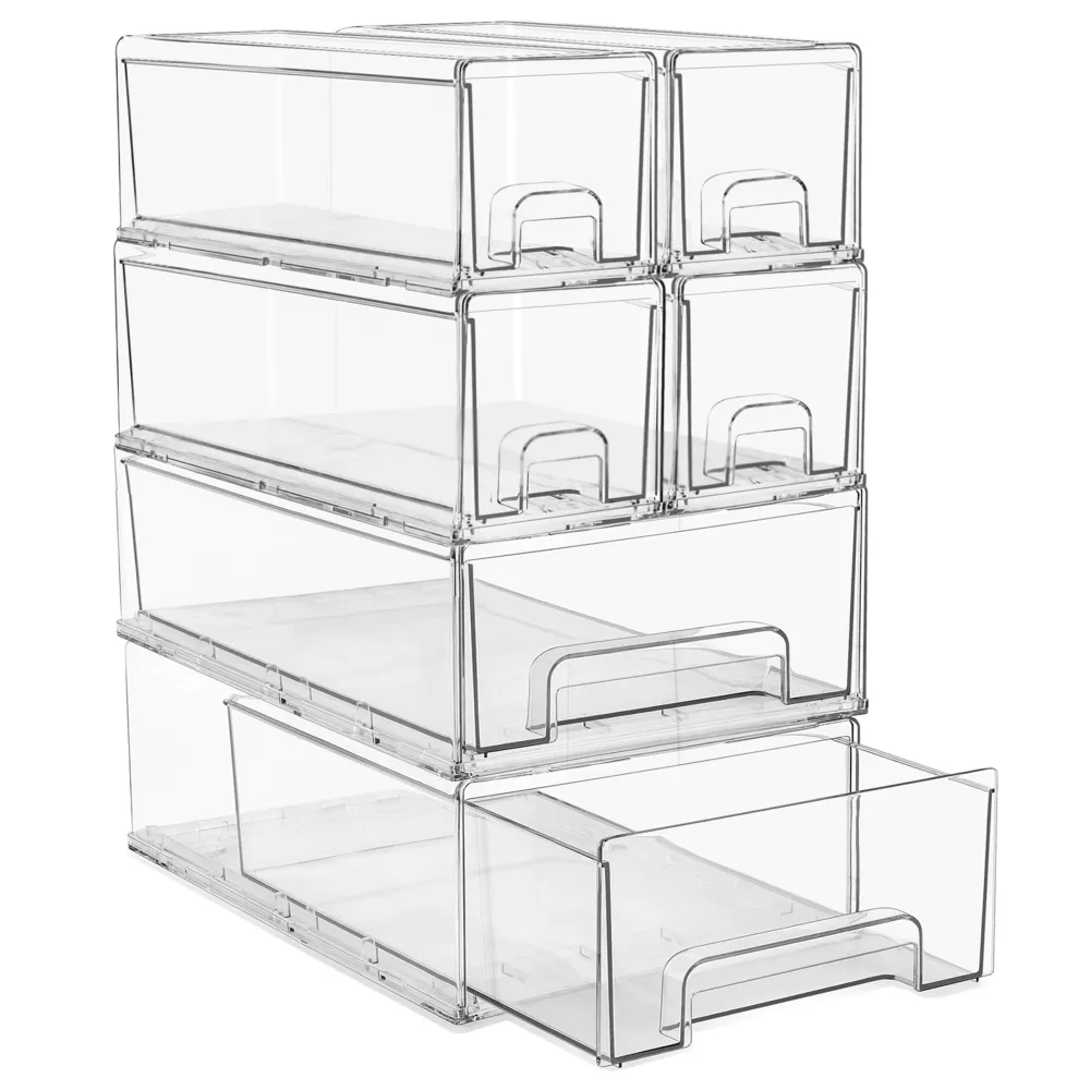 Stackable Pull Out Drawer Organizers