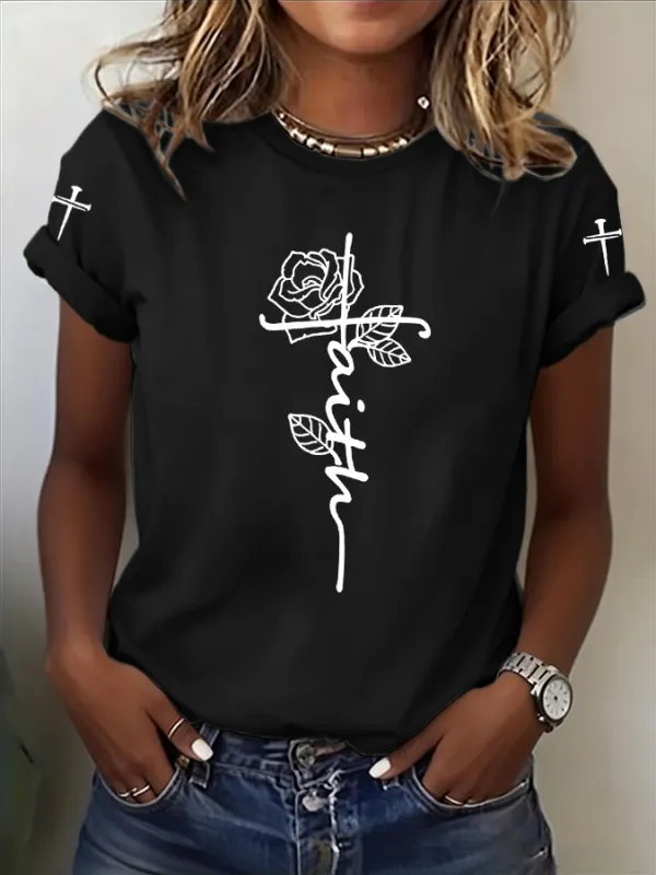 Women's Breast cancer awareness Printed Casual T-Shirt