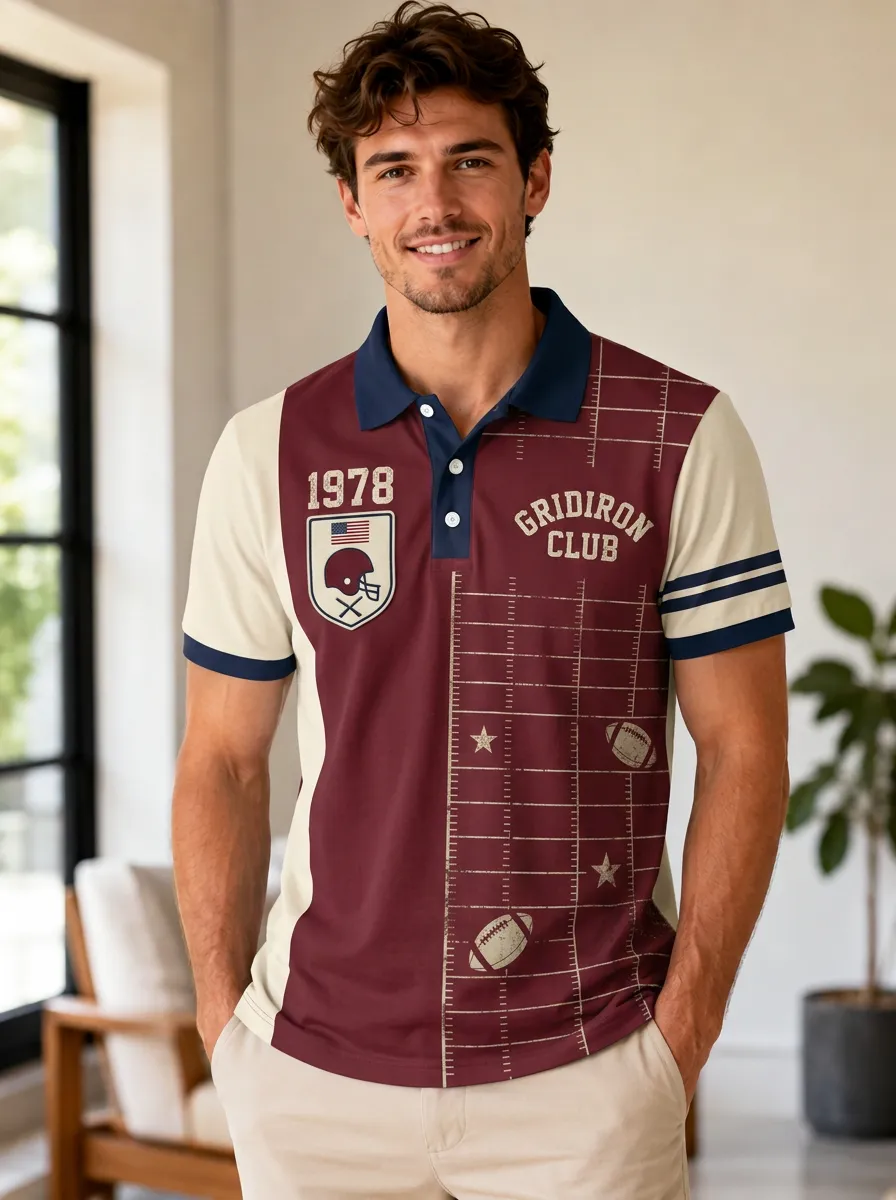 Men's Gridiron Field Polo Shirt