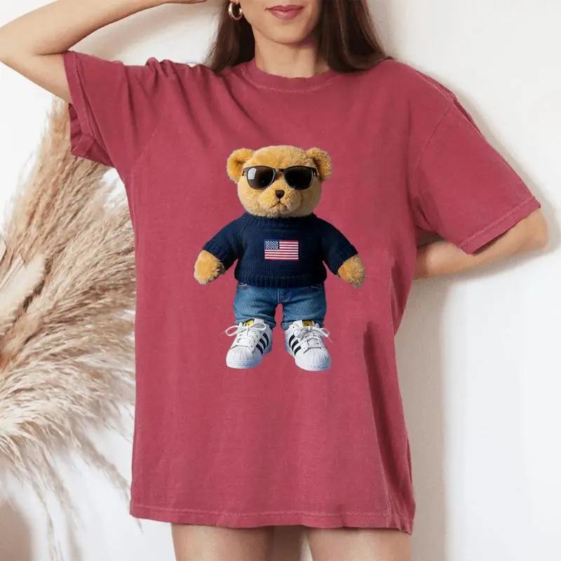 Cool Teddy Bear For Boys And Girls Women's Oversized Comfort T-Shirt