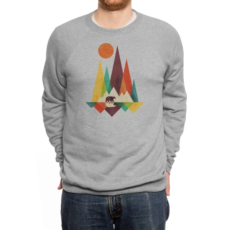 Geometric Mountain Bear Sweatshirt