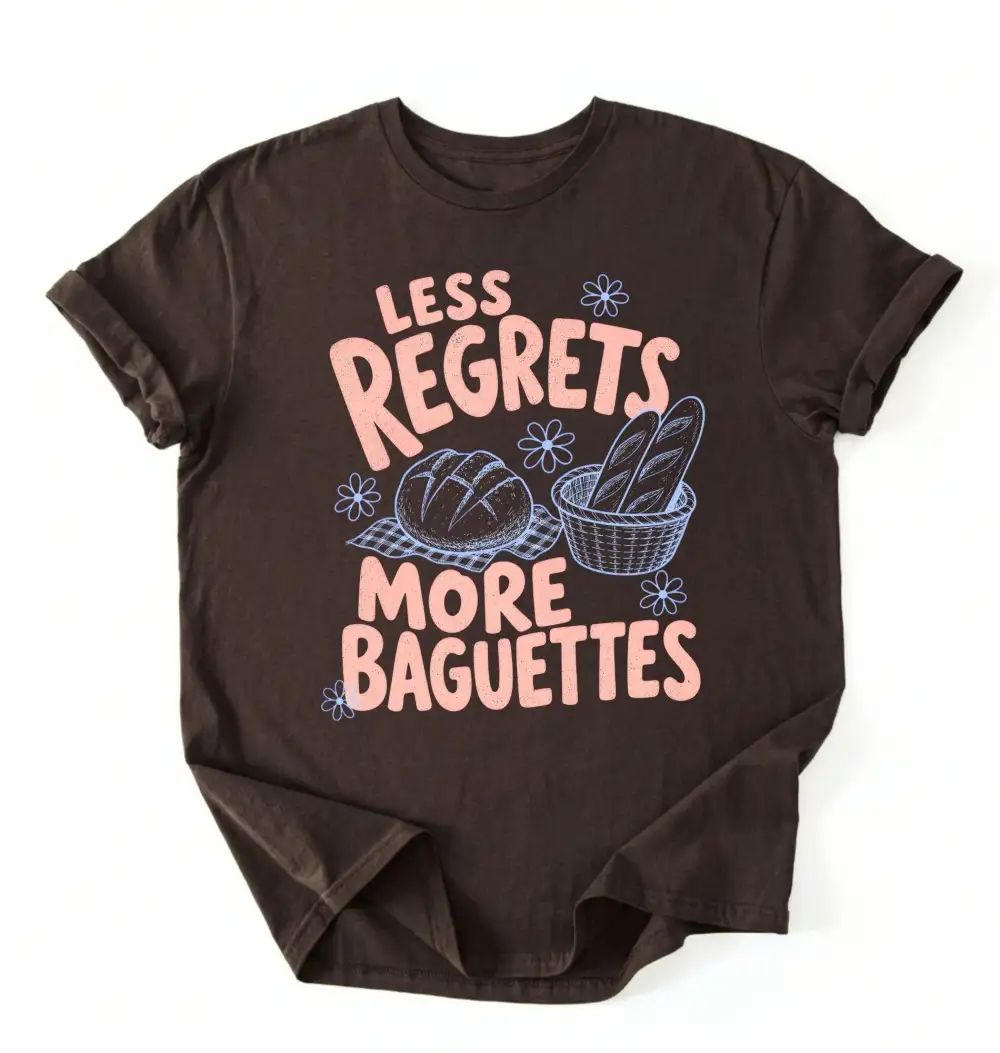 Baguette Baking Graphic Cotton Tee