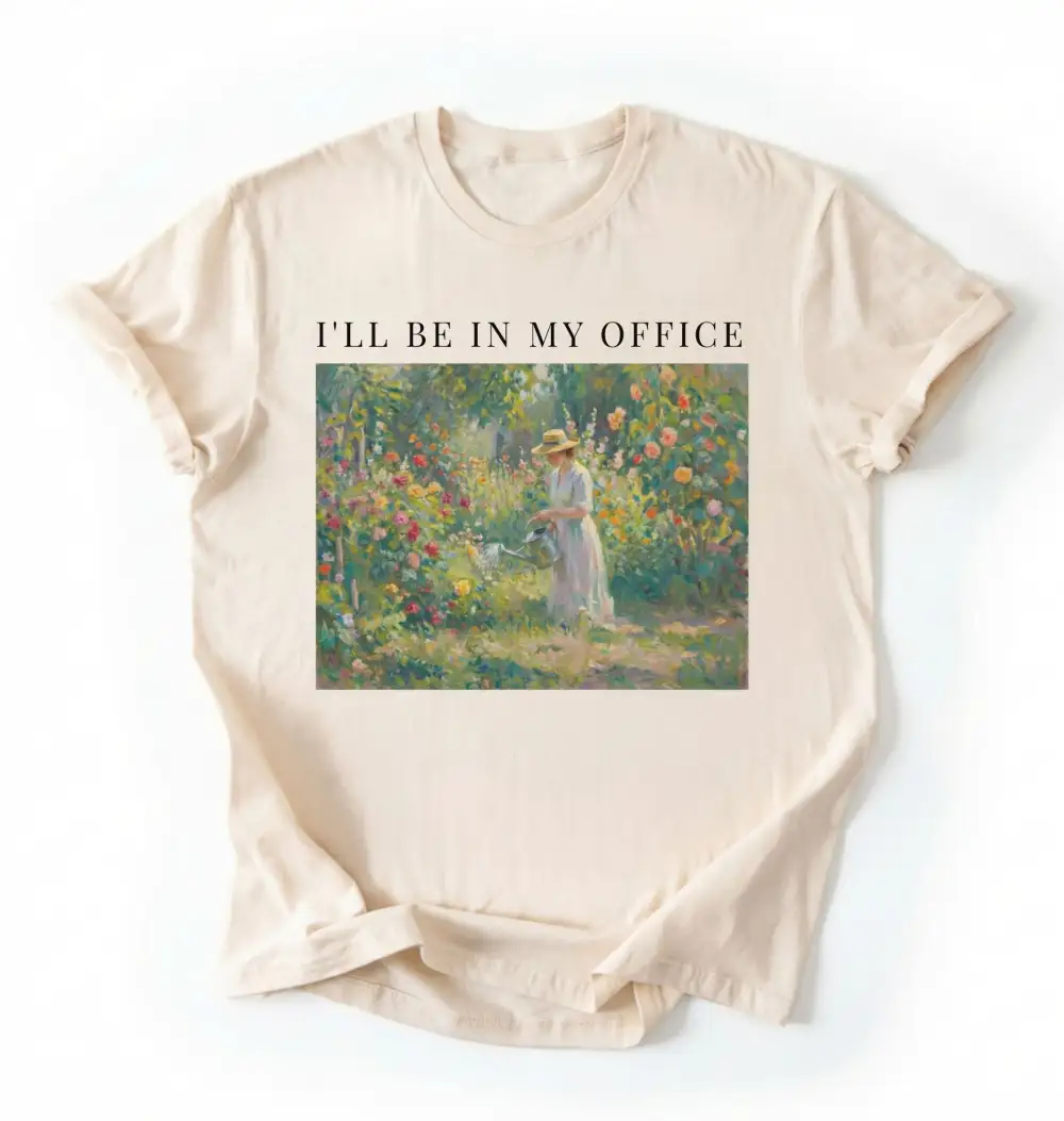 Plant Theme Casual Graphic Cotton Tee