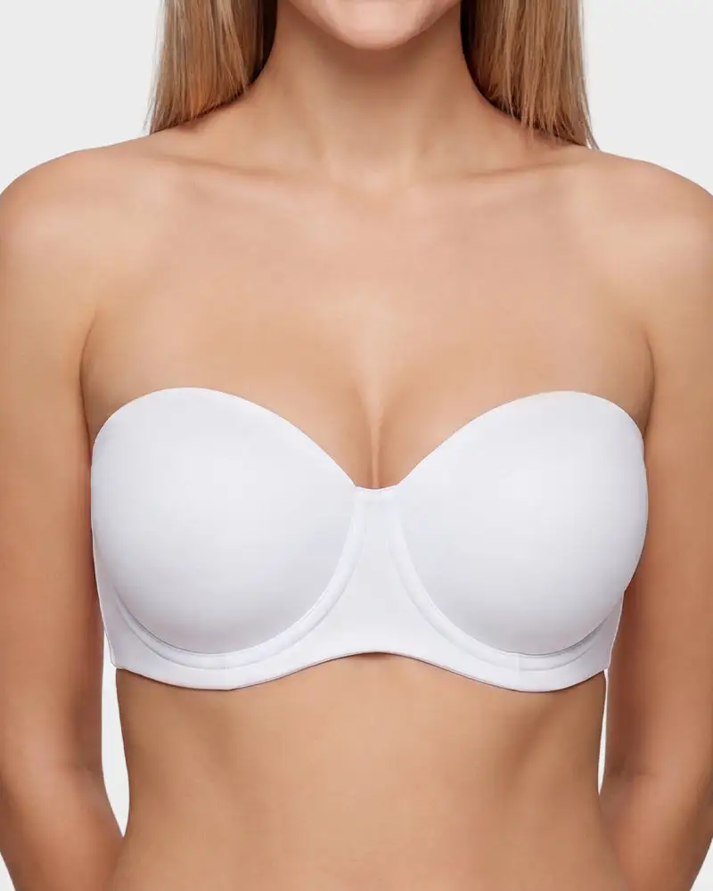 No-Slip Strapless Full Support Bra