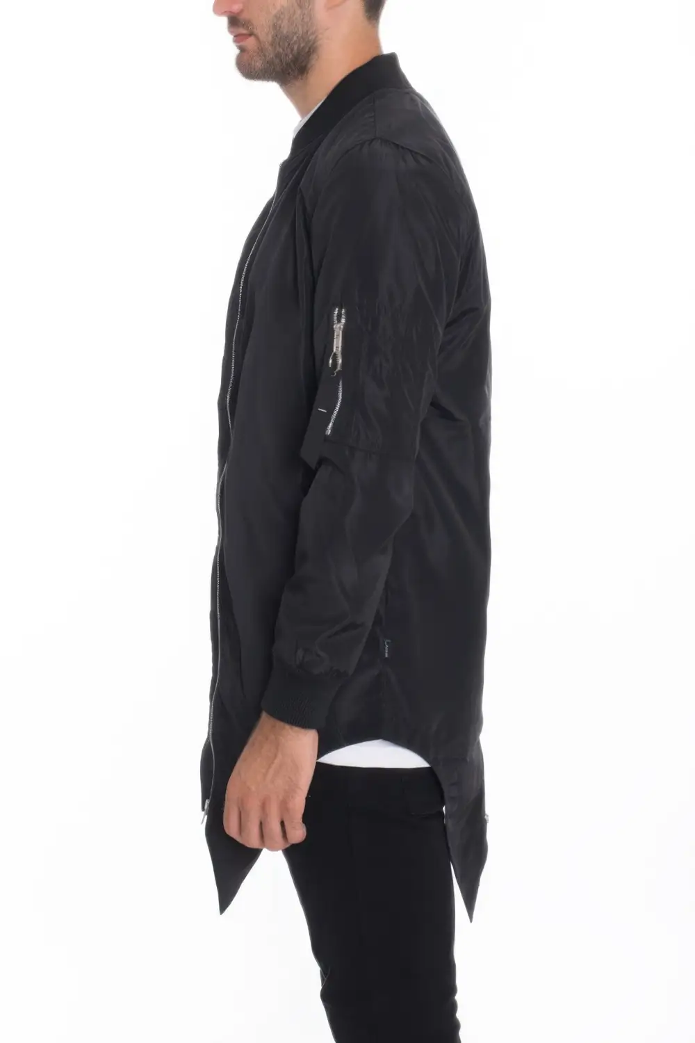 Men's Casual Windbreaker Satin Jacket