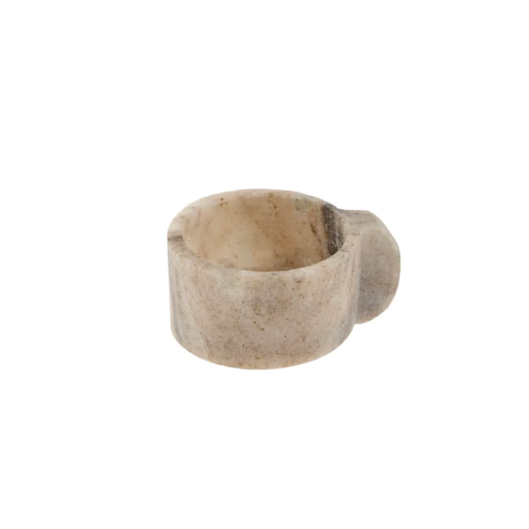 Marble Detail Decorative Serving Bowl