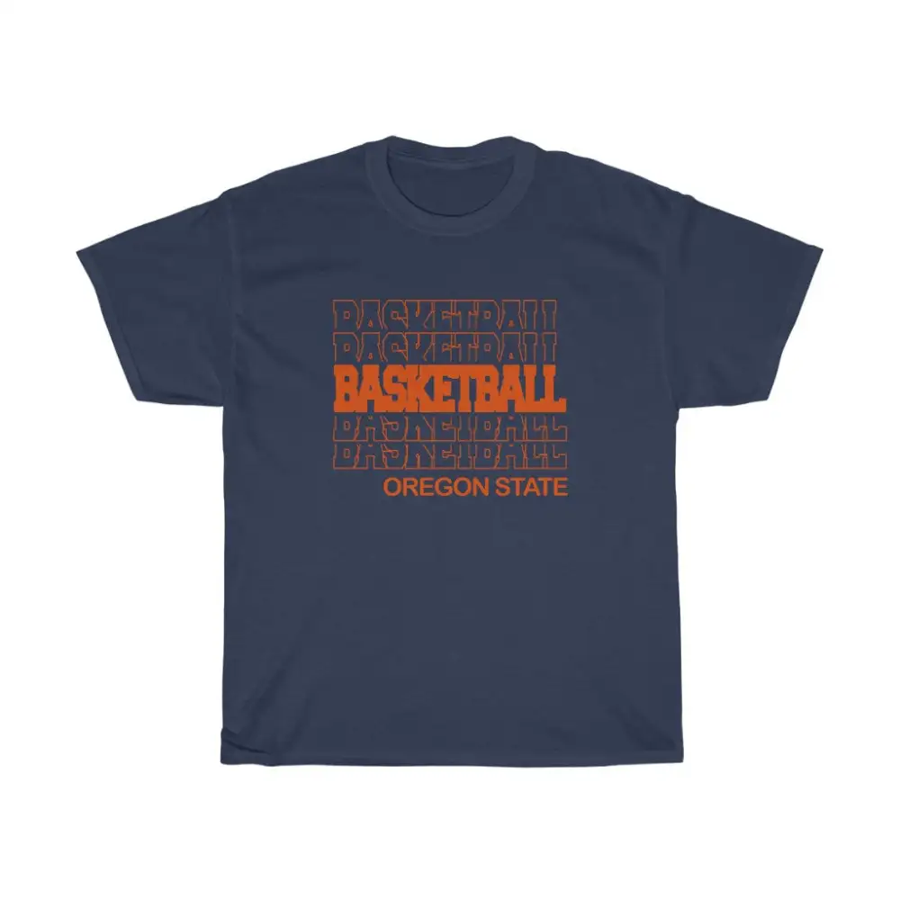 Basketball Oregon State in Modern Stacked Lettering