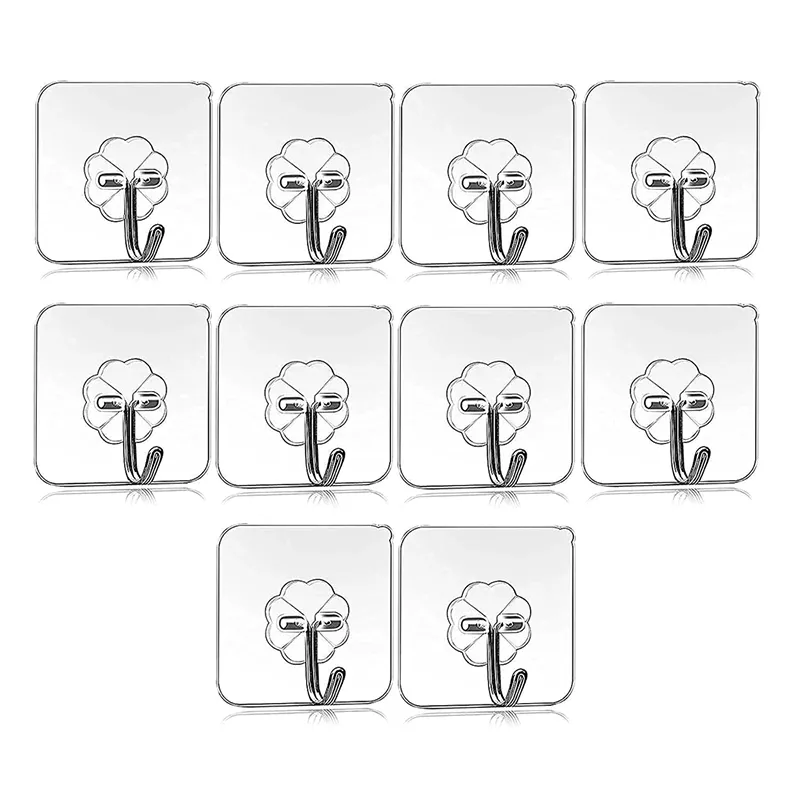 (20Pcs-Set)Single Transparent Sticker hook