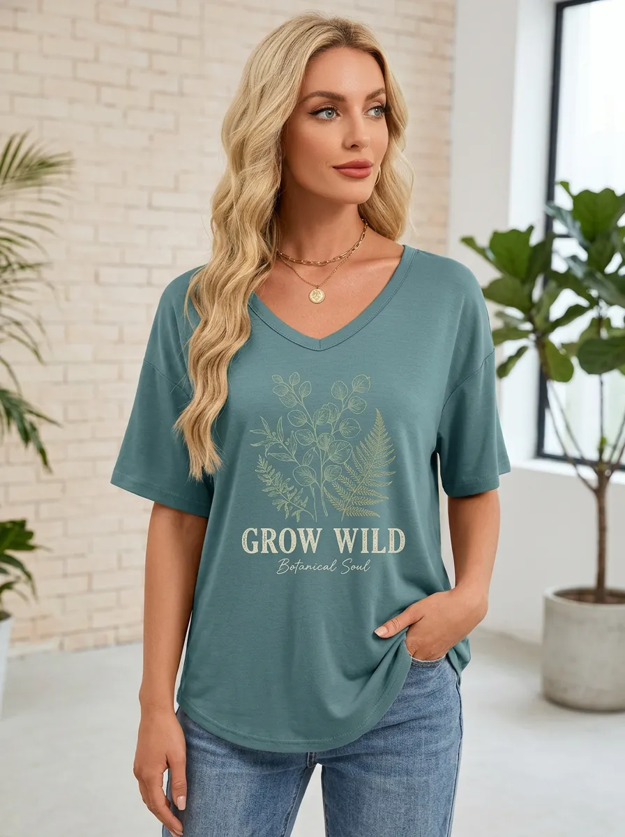 Nature Lover Grow T-Shirt Simple
