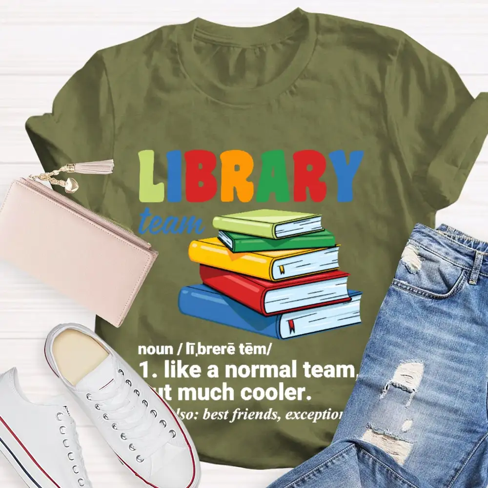 Library Team Letters T-Shirt