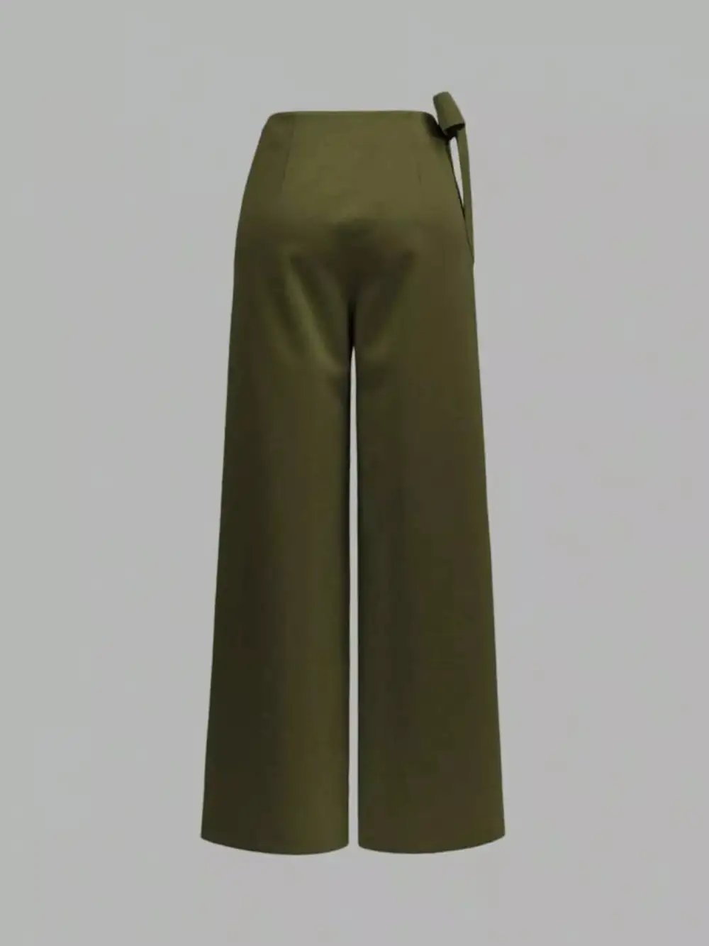 Wide Leg Tie Waist Everyday Versatile Pants