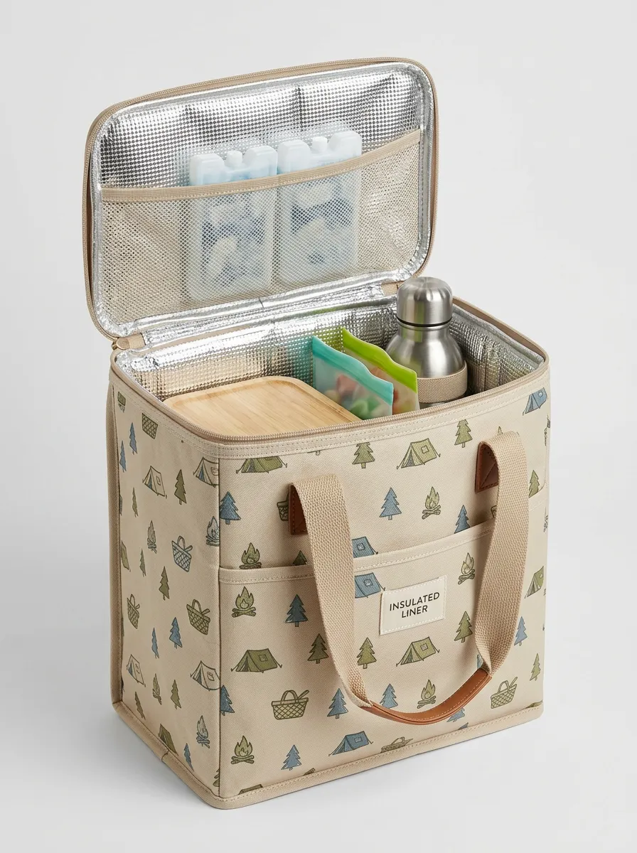 Unisex Camping Lover Forest Tent Pattern Printed Top