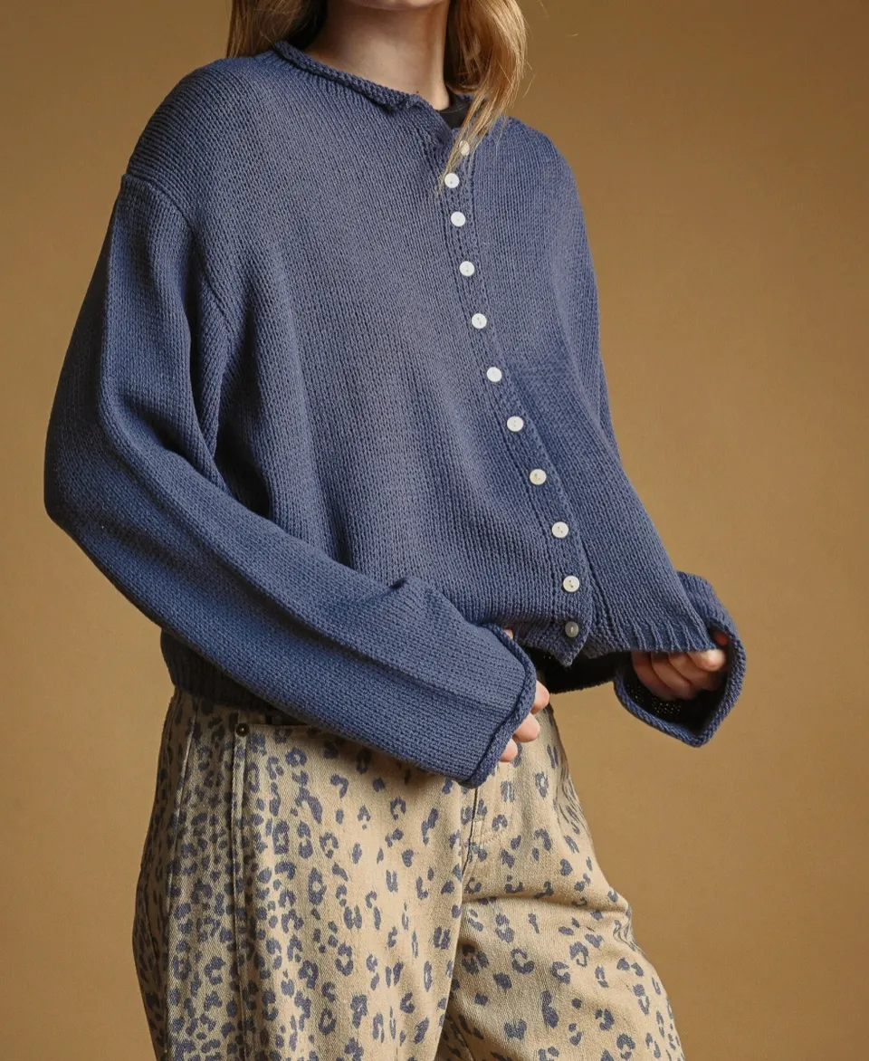 Button Front Knitted Cardigan