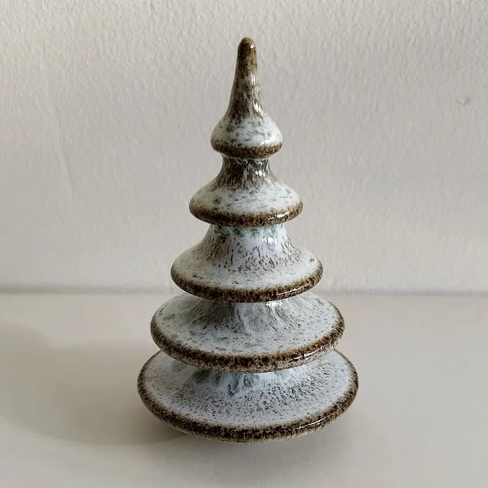 Recycled Clay Tree Ornament Set