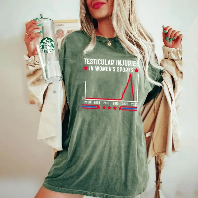Testicular Injuries In Sports Saying Women Women's Oversized Comfort T-Shirt