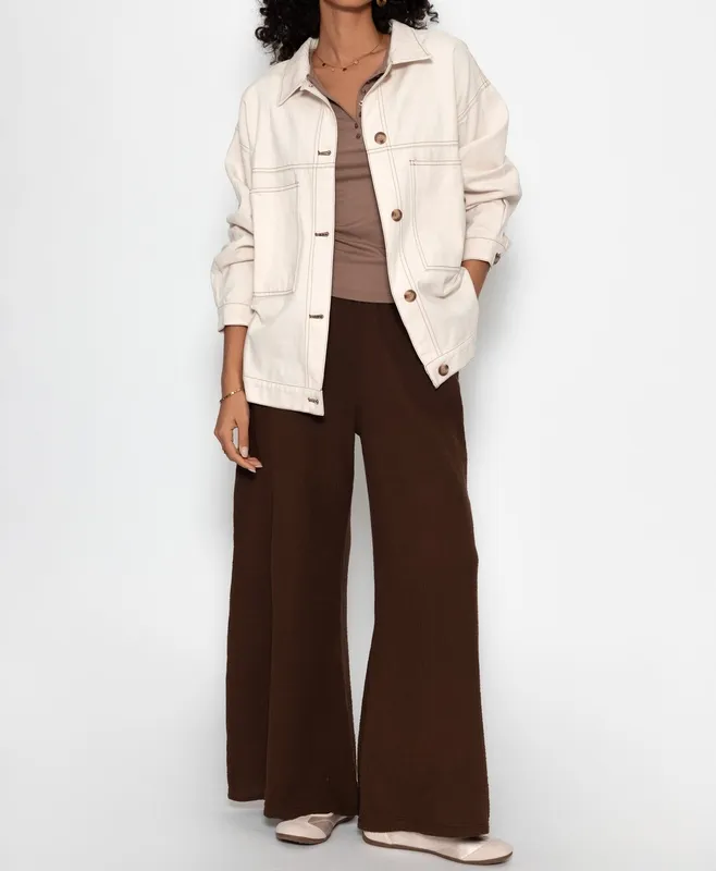 Beige Blouse Everyday Jacket