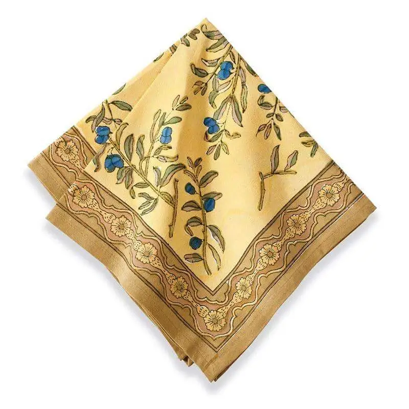 Relaxed Olive Branch Napkin Set