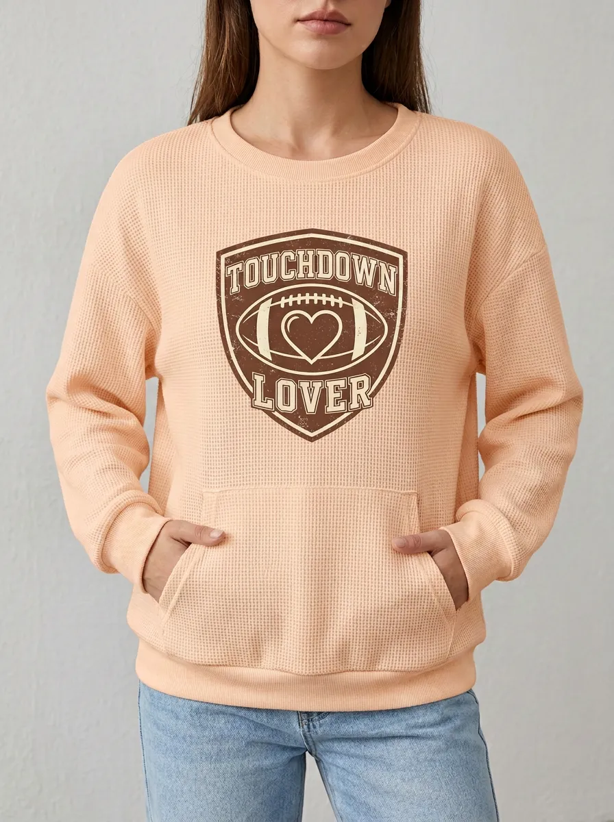 Football Graphic Casual Hoodie