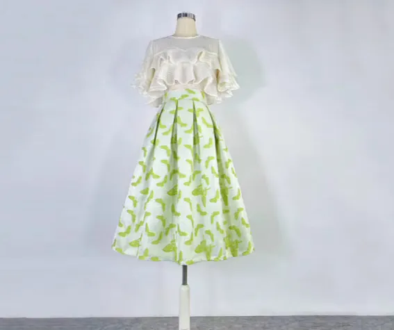 Flexible Picnic High Waist Skirt