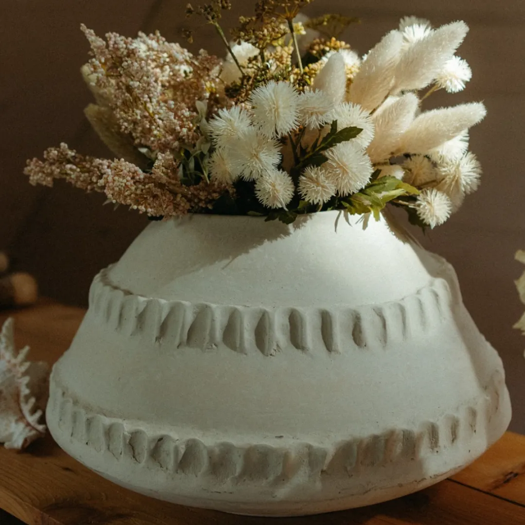 Artisan Paper Mache Decorative Table Vase