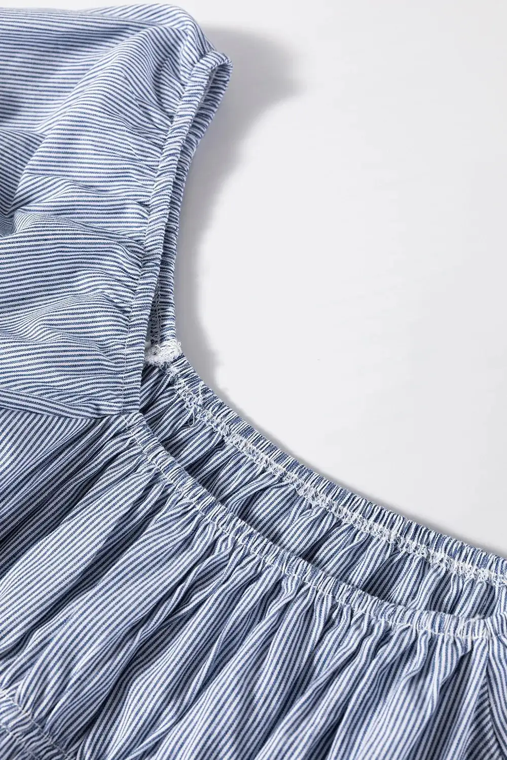 Soft Striped A-Line Dress