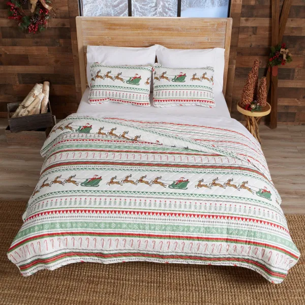 Reversible Cotton Quilt Set